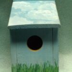 Pallet Wood Painted Birdhouse